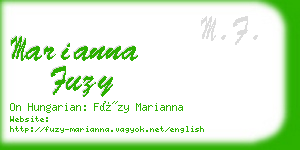 marianna fuzy business card